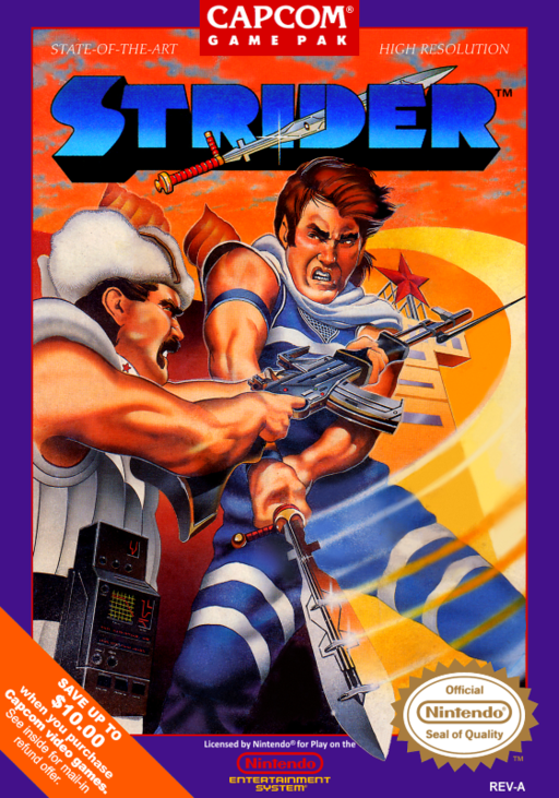 Strider (USA) box art